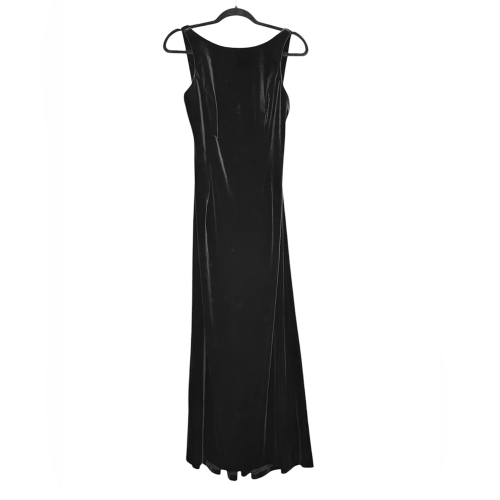 Rhapsody Black Velvet Sleeveless Maxi Dress